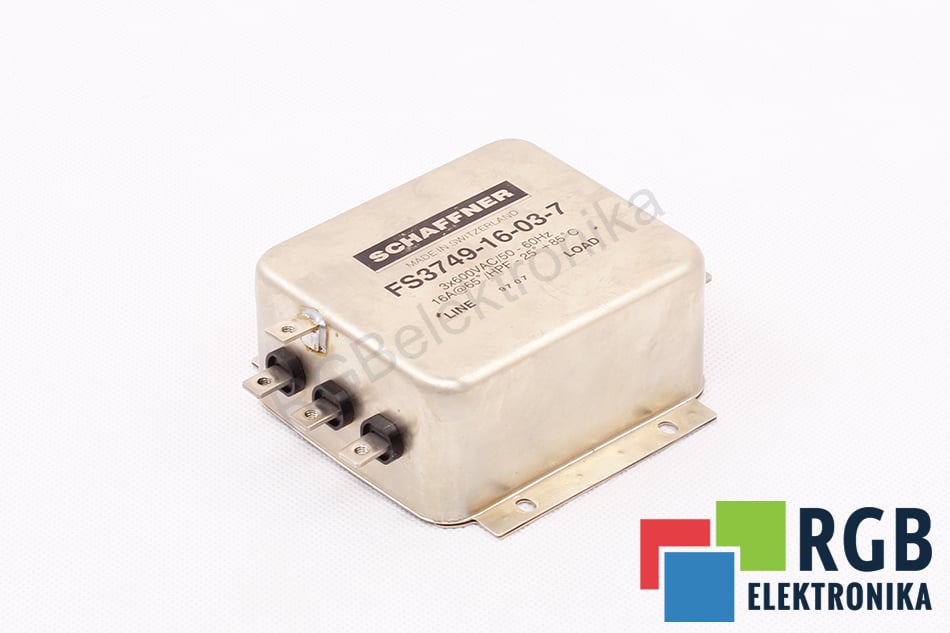 FS3749-16-03-7 3X600VAC/50-60HZ LINE FILTER SCHAFFNER