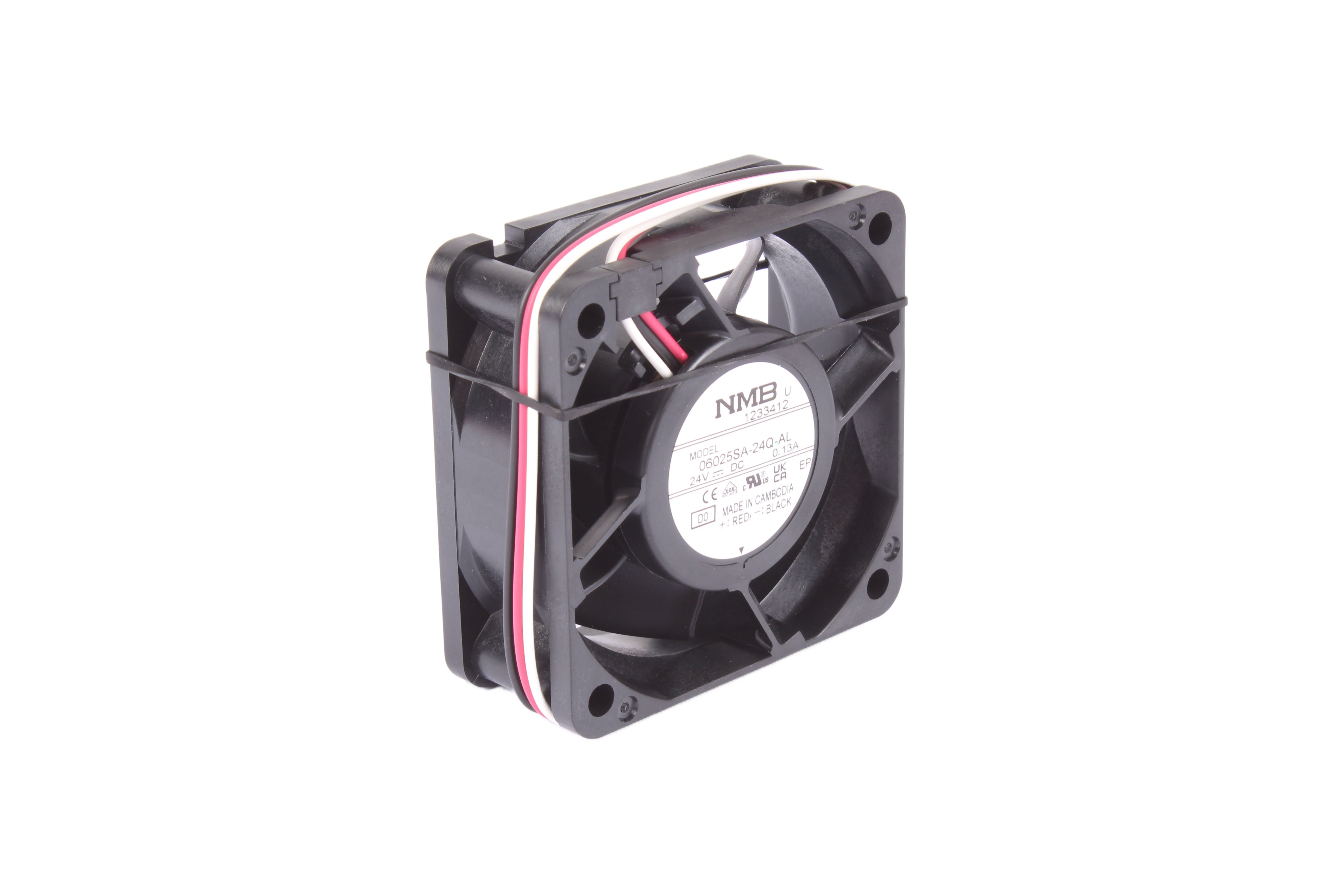 NMB TECHNOLOGIES 06025SA-24Q-AL-D0 60X60X25MM 24VDC 0.13A VENTILATEUR AXIAL 24V 0.13A 60 MM 25 MM 60 MM 