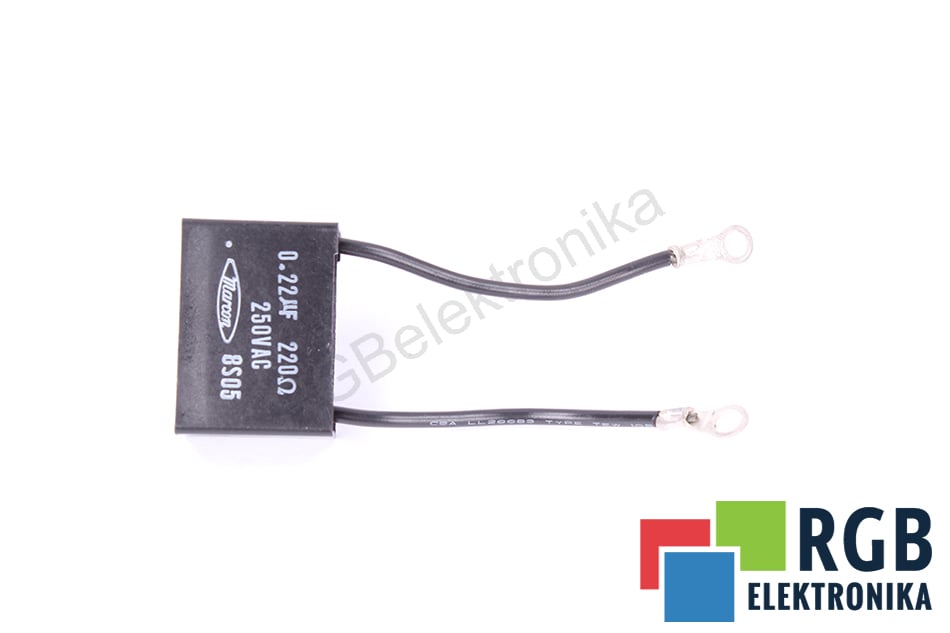 KONDENSATOR 8S05 0.22UF 220 OHM 250VAC MARCON