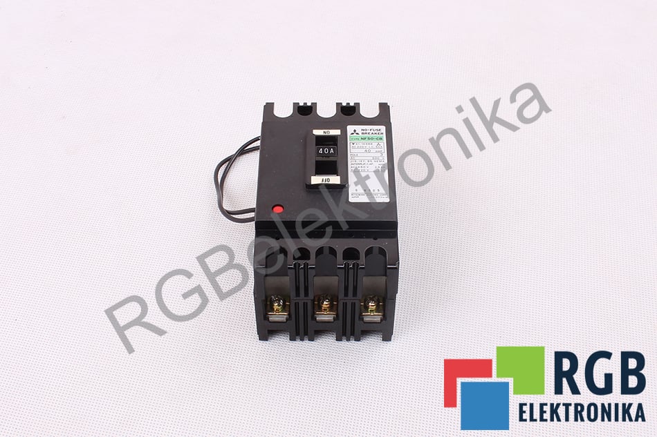 NF50-CB 41-14988 40AMP 3 POLE 500VAC NO-FUSE BREAKER MITSUBISHI ELECTRIC