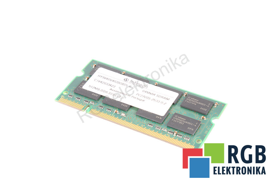 INFINEON PC2700S-2533-0-Z HYS64D64020GBDL-6-C 