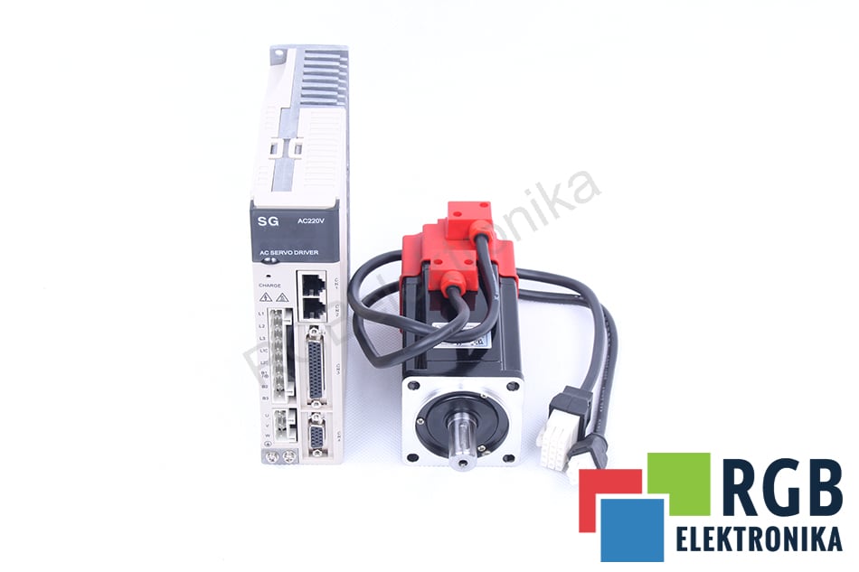 WENLING 60SY-M01330 + SG-AS15AF 0,4KW 1,27NM 3000OBR/MIN WITH SERVO DRIVER 1KW 3X220V SERVOMOTOR 220V 0.4 KW 2.7A 1.27 NM 