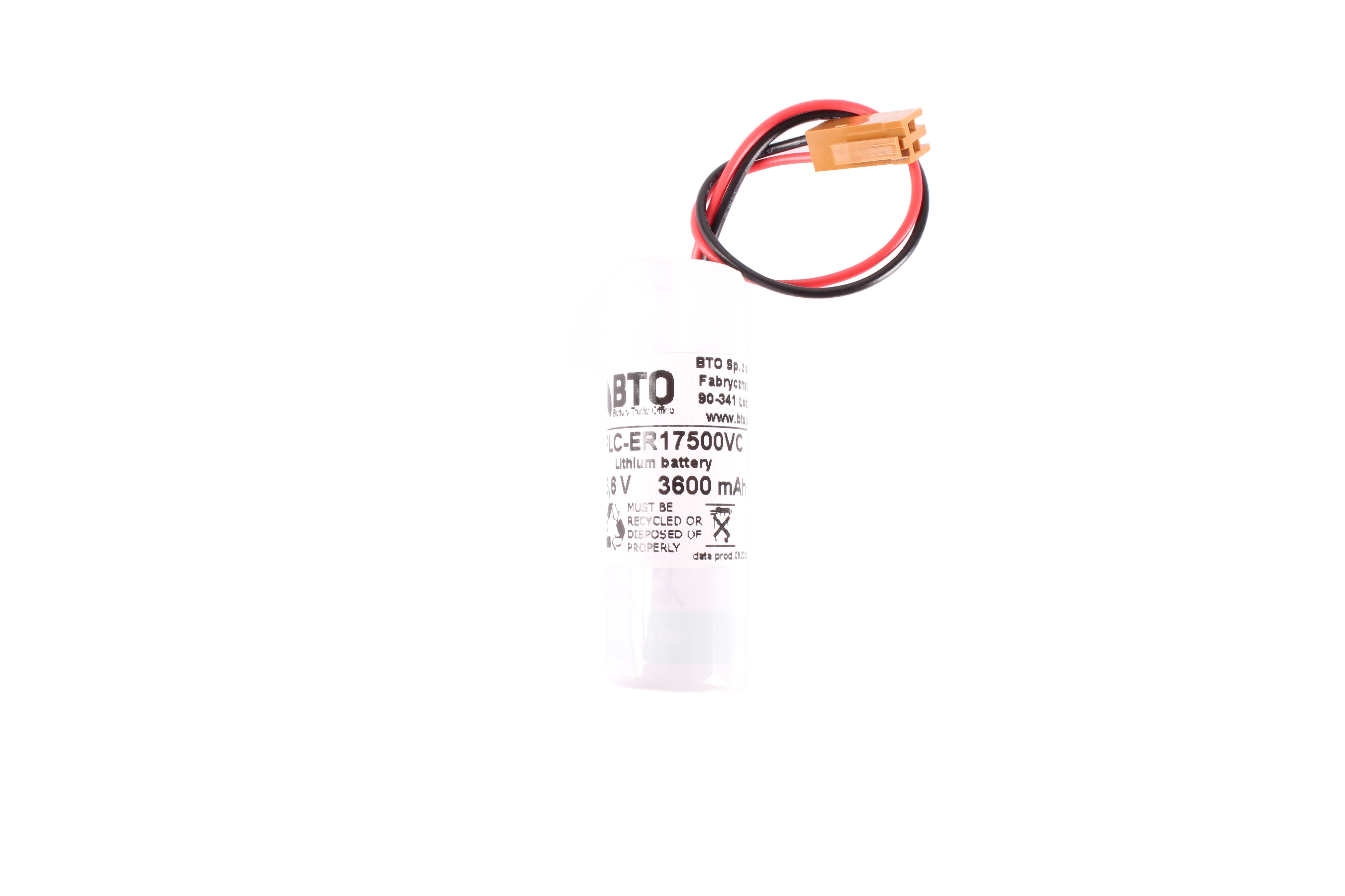 BATERIA DO ER17500VC 3.6V PLC-ER17500VC 3.6V 3600 MAH ZAMIENNIK