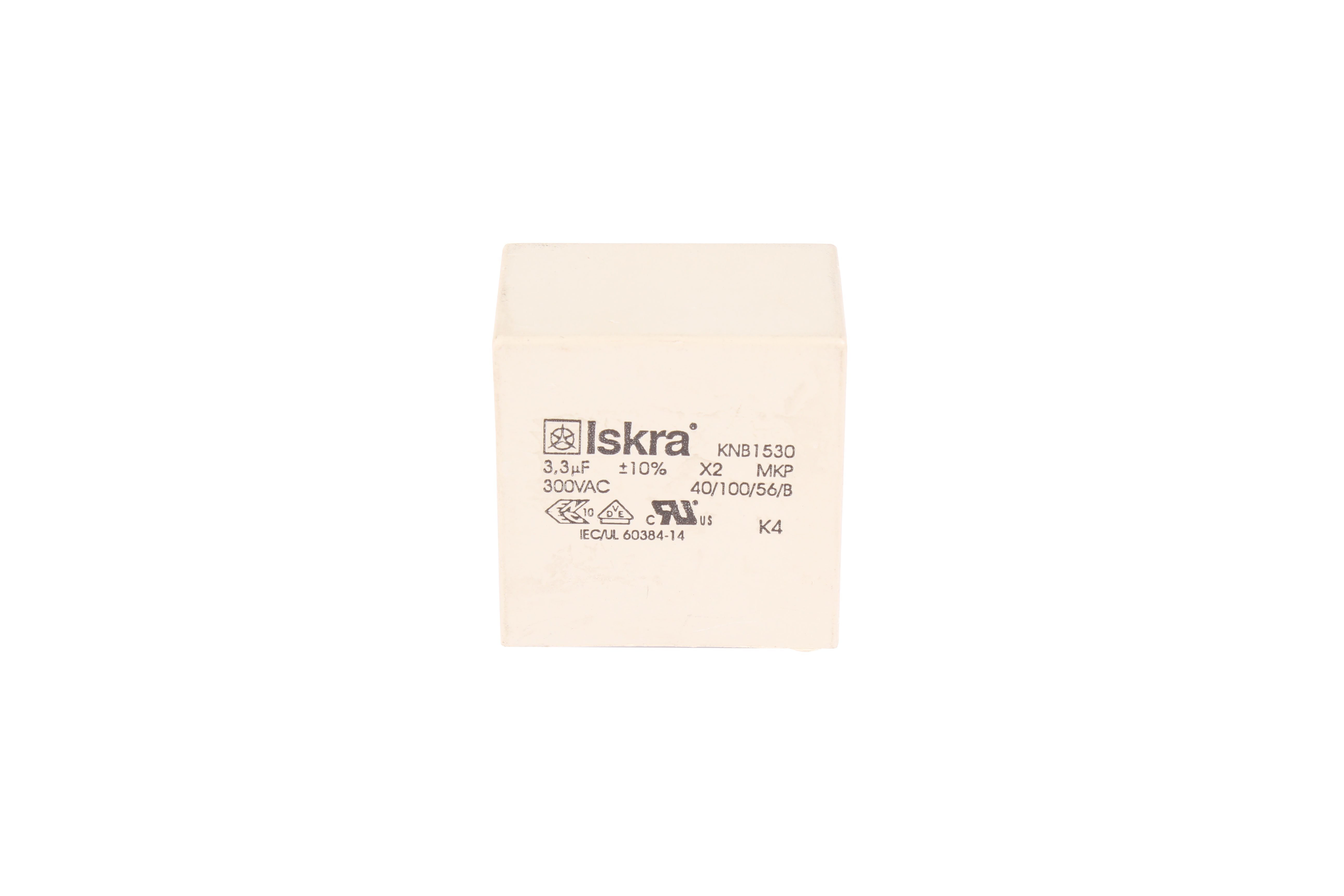 ISKRA KNB1530 3.3UF 330VAC CAPACITOR 300V 3.3 UF 30 MM 40 MM 2 
