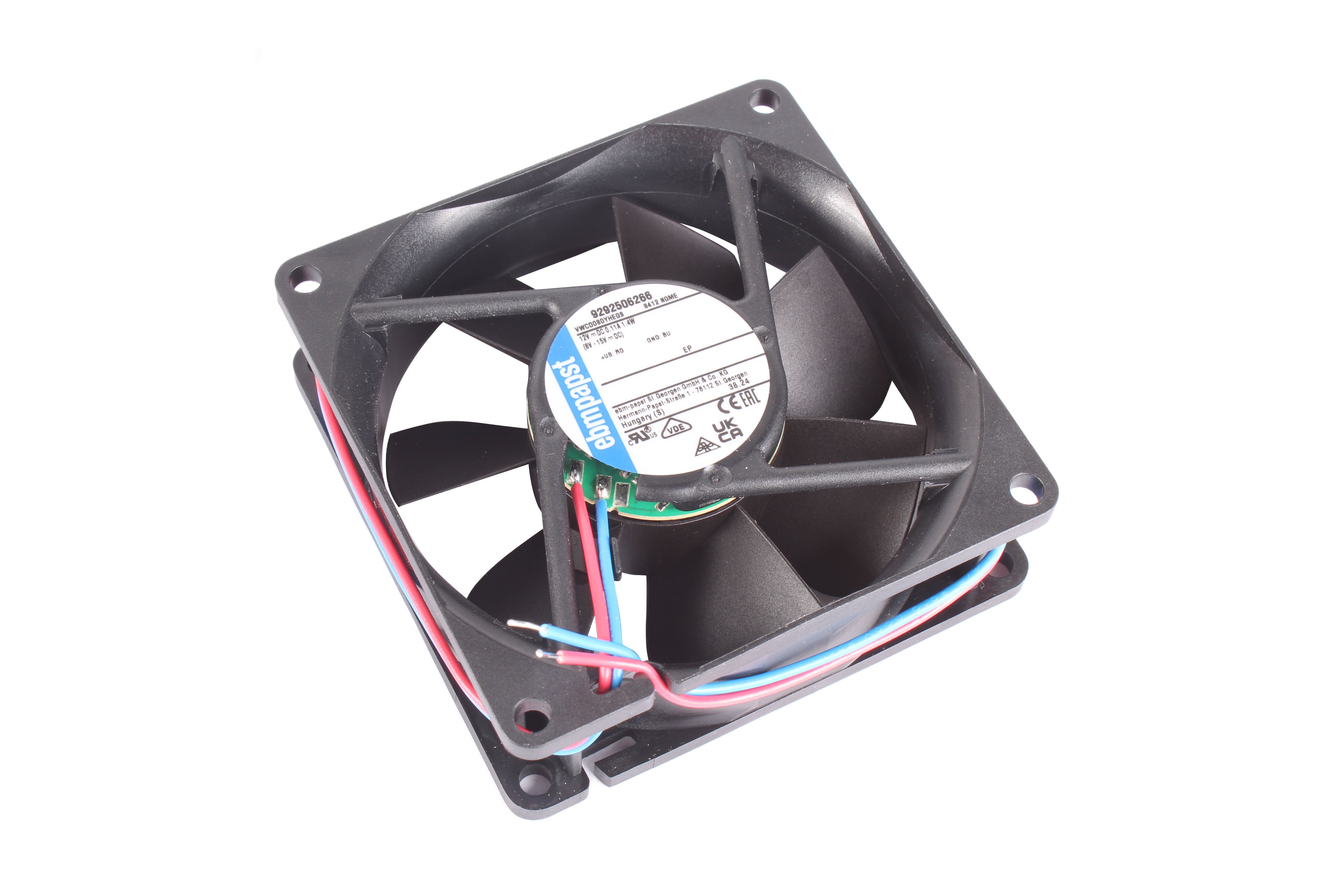 EBM PAPST 8412 NGME 80X80X25MM VENTILATEUR AXIAL 12V 80 MM 25 MM 80 MM 