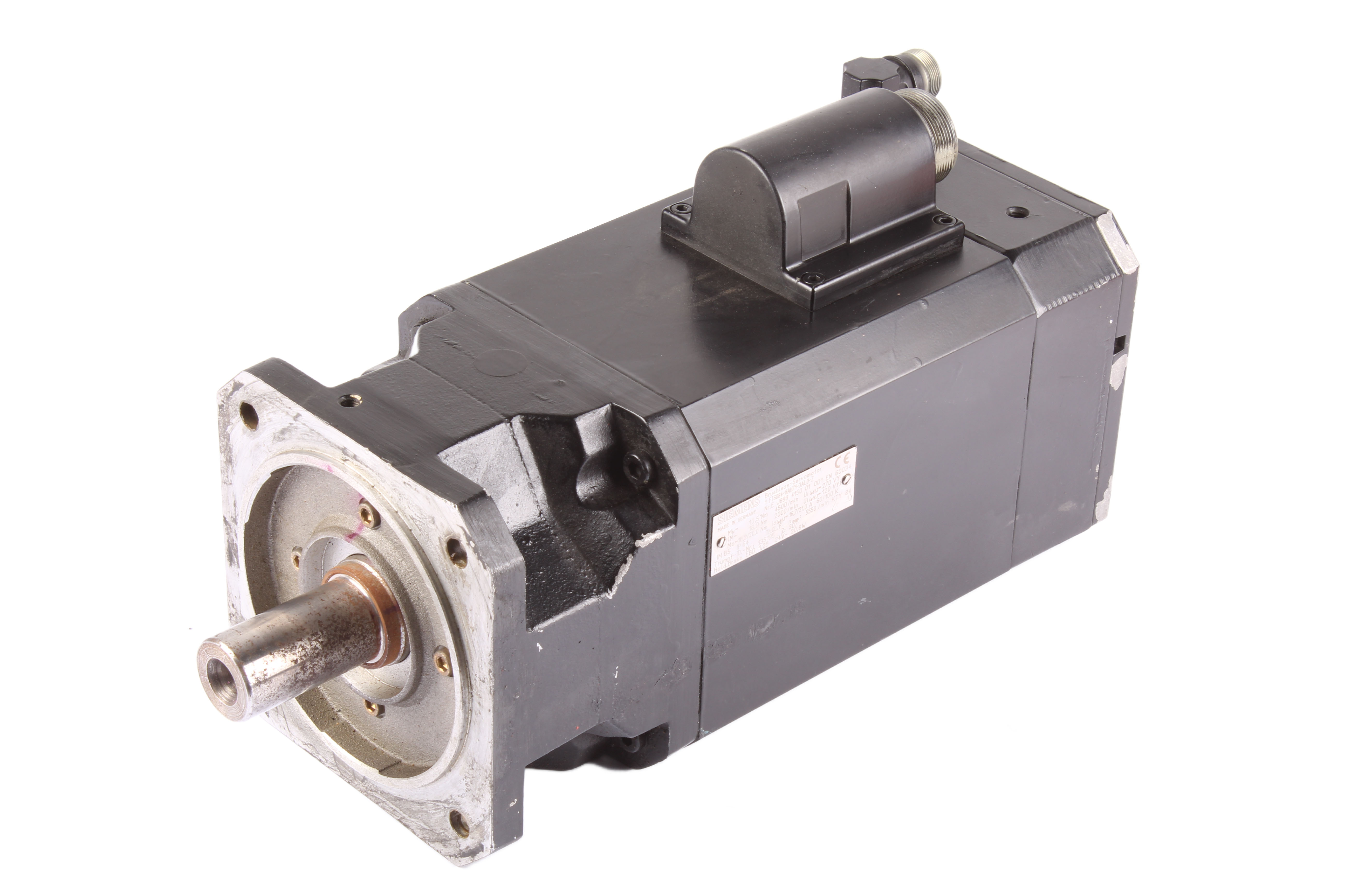 SIEMENS 1FT6084-8AH71-3AL0-Z Z:S07 SERVOMOTOR 288V 4500 OBR/MIN 12.5A 10.5 NM 7900 OBR/MIN 