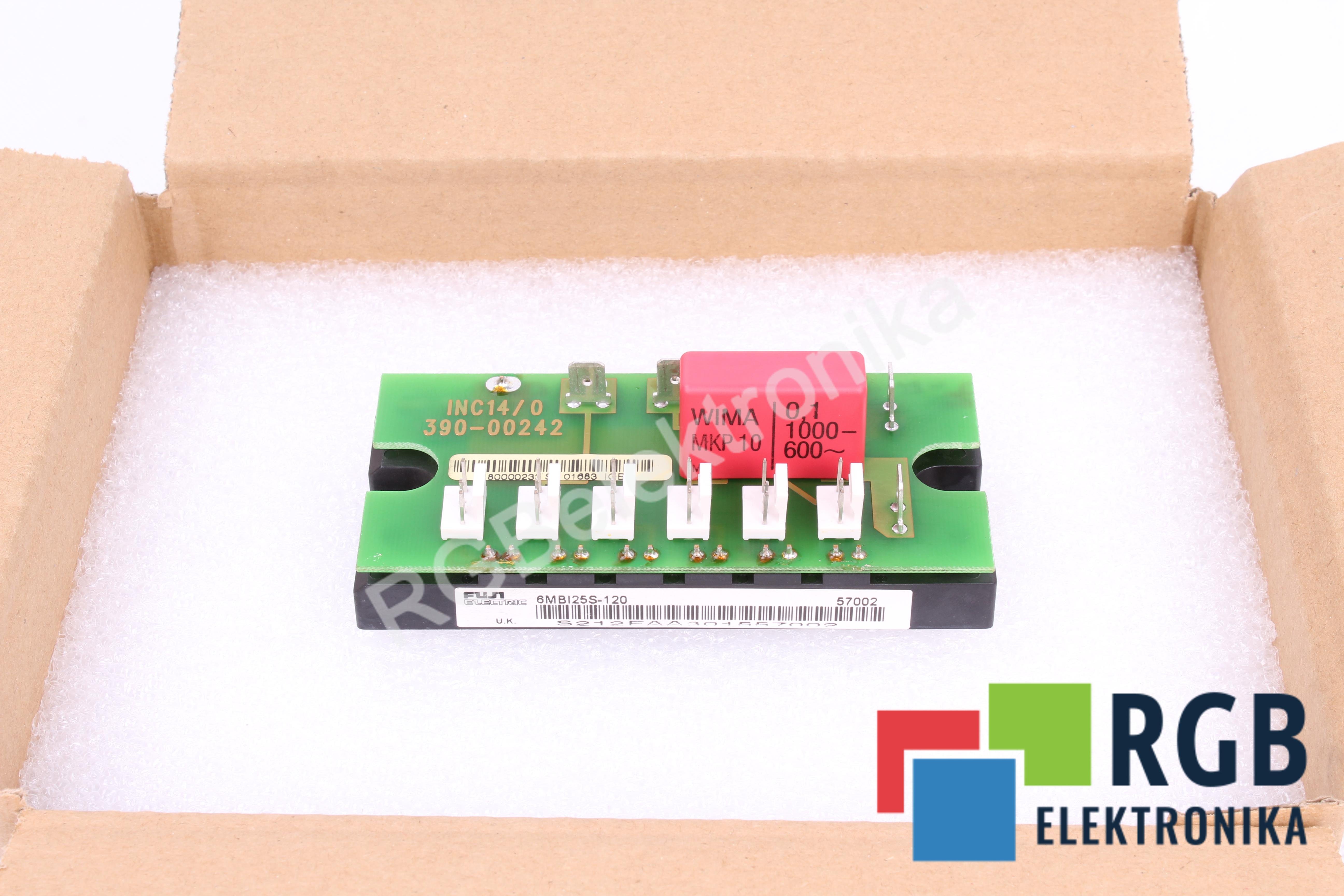 MODUŁ IGBT 6MBI25S-120 INC14/0 390-00242 1200V 25A FUJI ELECTRIC