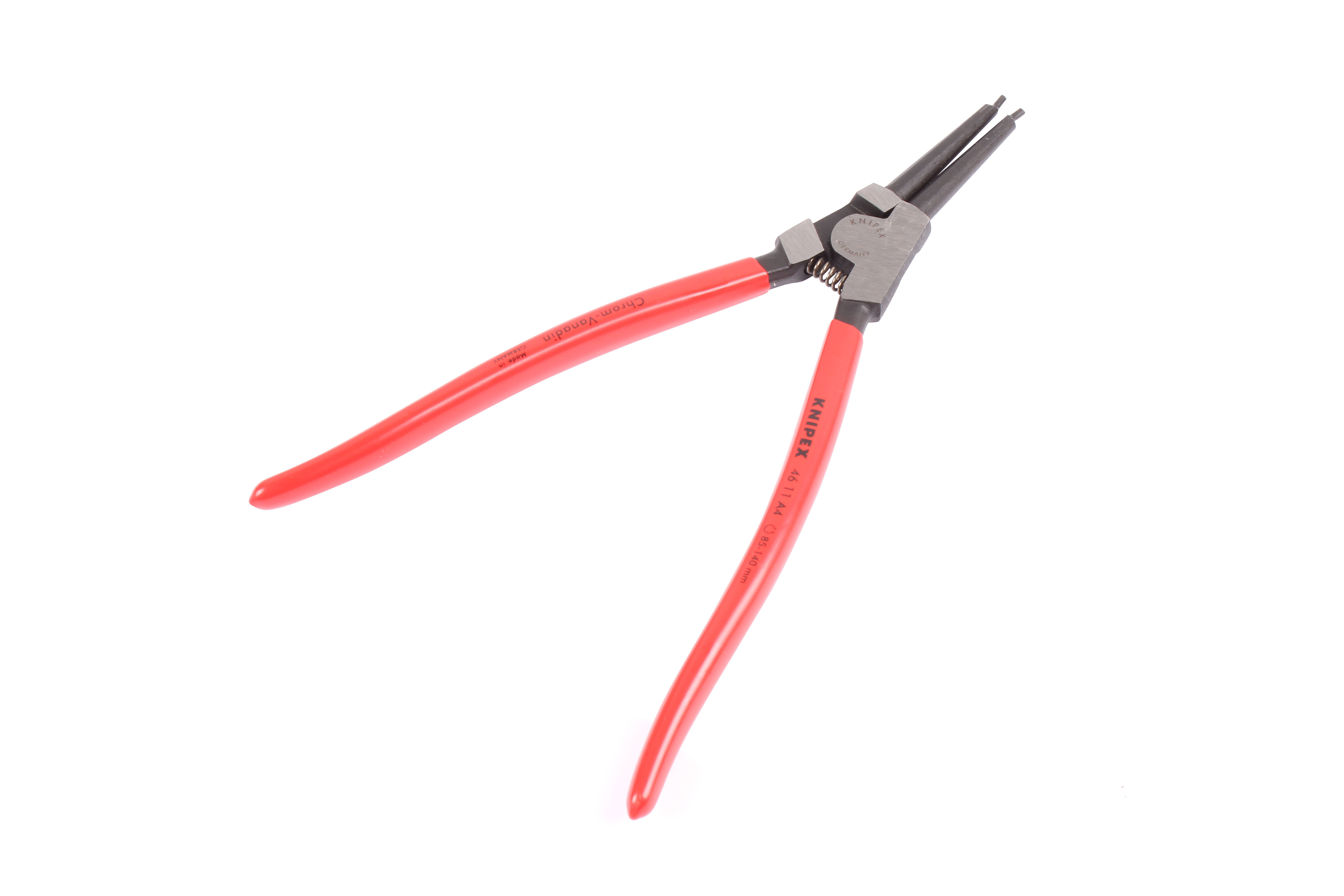 KNIPEX 4611A4 46 11 A4 SZCZYPCE DO PIERŚCIENI OSADCZYCH SPRĘŻYNUJĄCYCH 320X71X18MM 85-140 MM 3.2 MM 