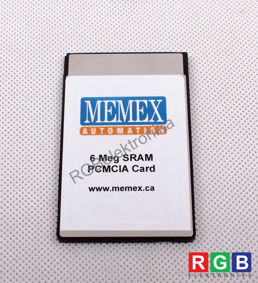 MEMEX PCMCIA CARD 6 MEGABYTE SRAM 