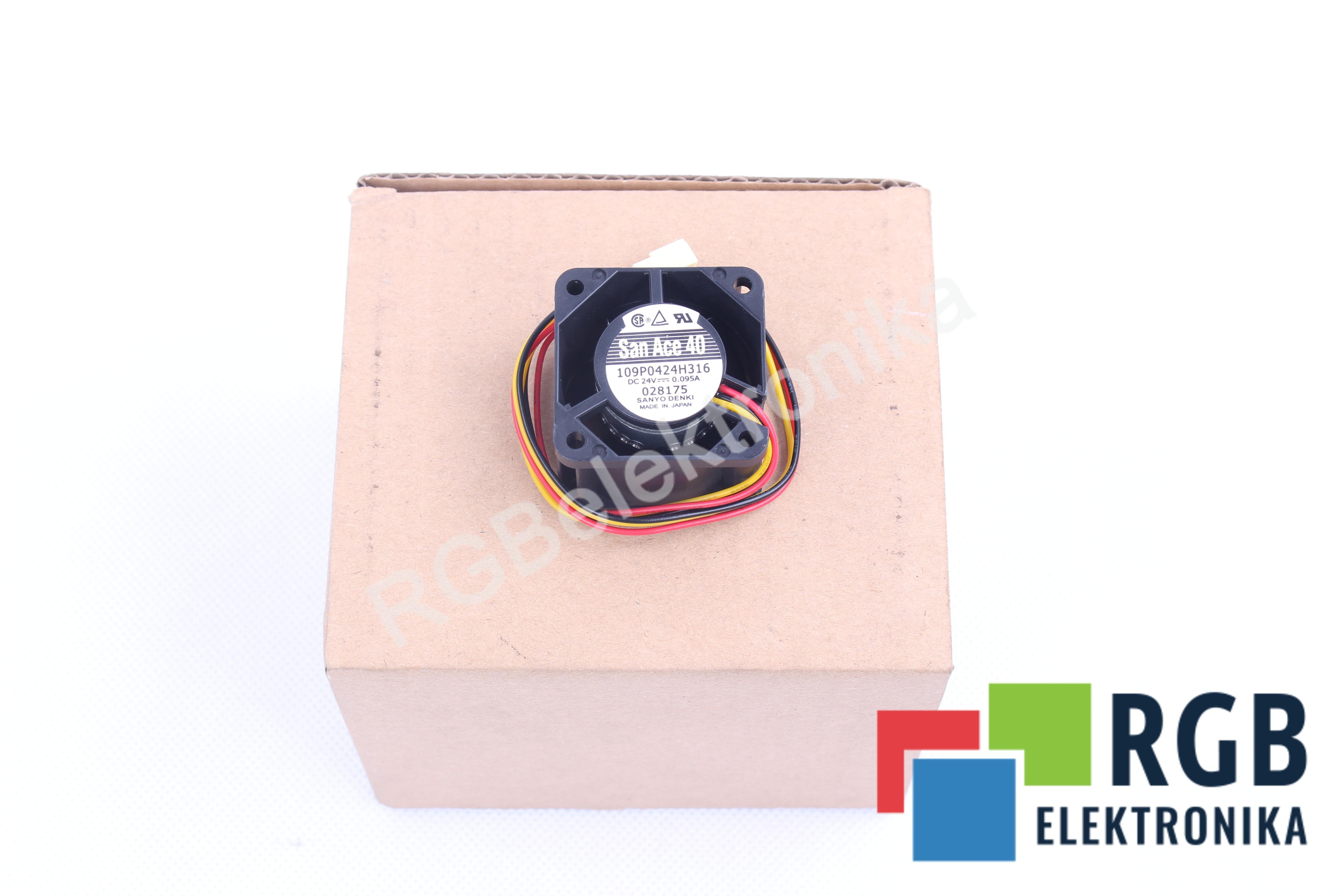 SANYO DENKI 109P0424H316 SAN ACE 40 VENTILATORE ASSIALE 24V 40 MM 28 MM 40 MM 