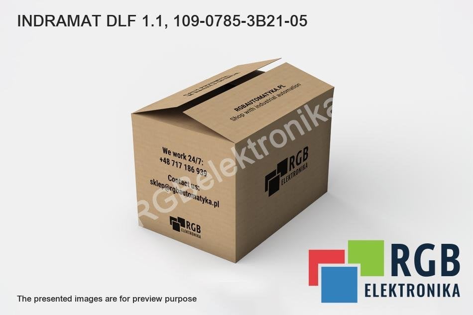 INDRAMAT DLF 1.1, 109-0785-3B21-05 