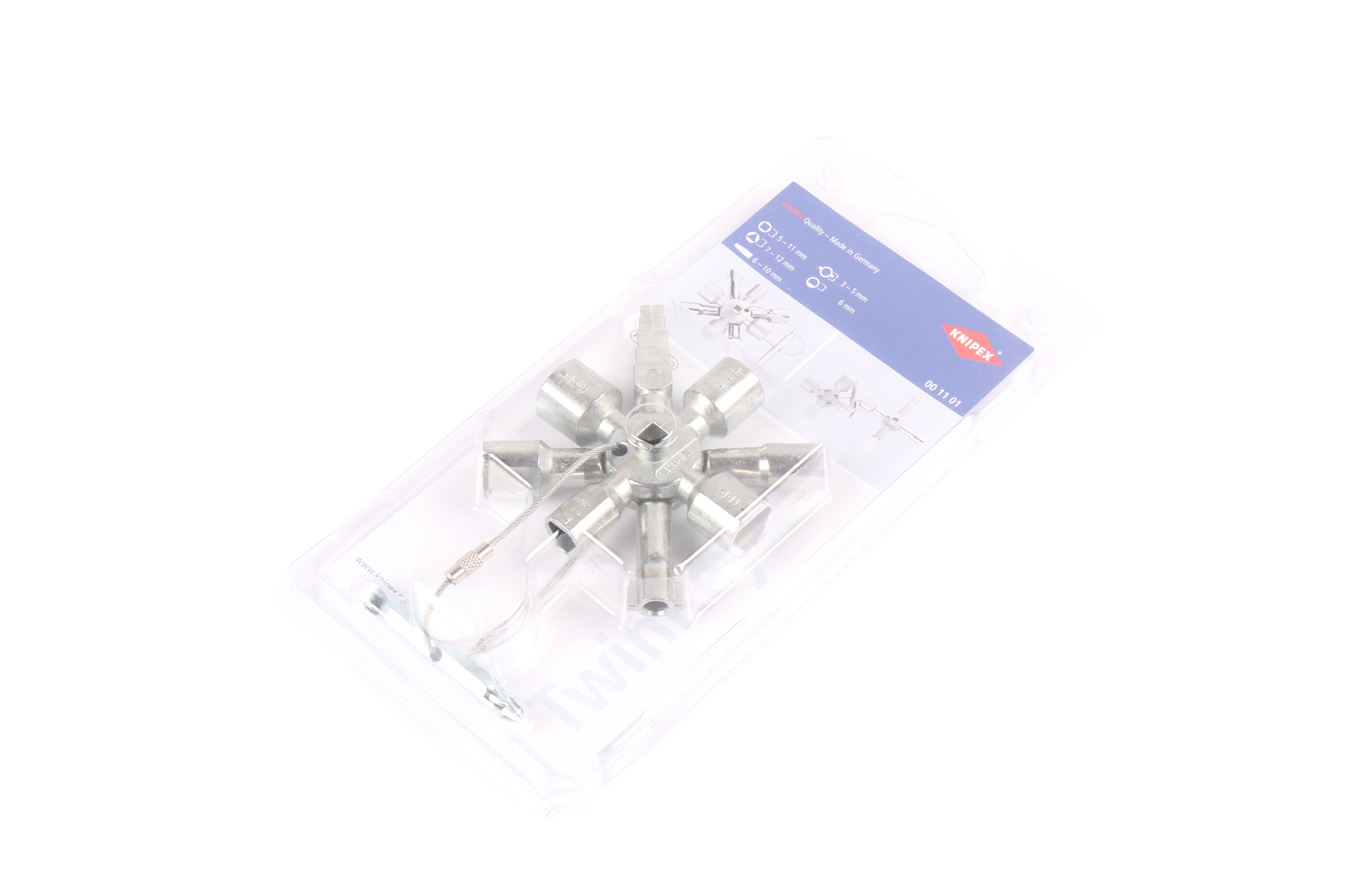 KNIPEX 001101 00 11 01 KLUCZE WIELOFUNKCYJNE DO SZAF STEROWNICZYCH DO STANDARDOWYCH TABLIC ROZDZIELCZYCH 
