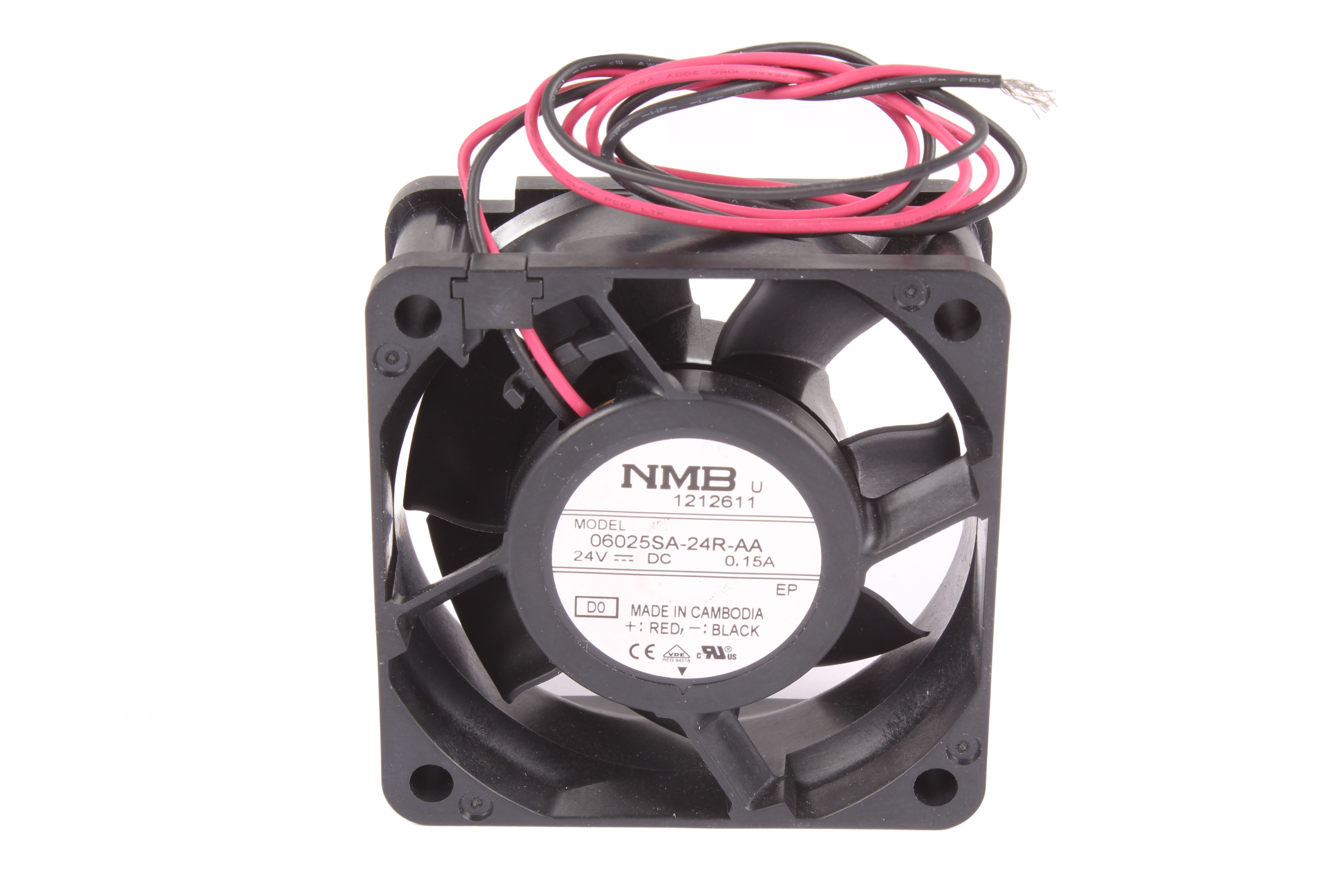 NMB TECHNOLOGIES 06025SA-24R-AA-D0 60X60X25MM VENTILATEUR AXIAL 24V 