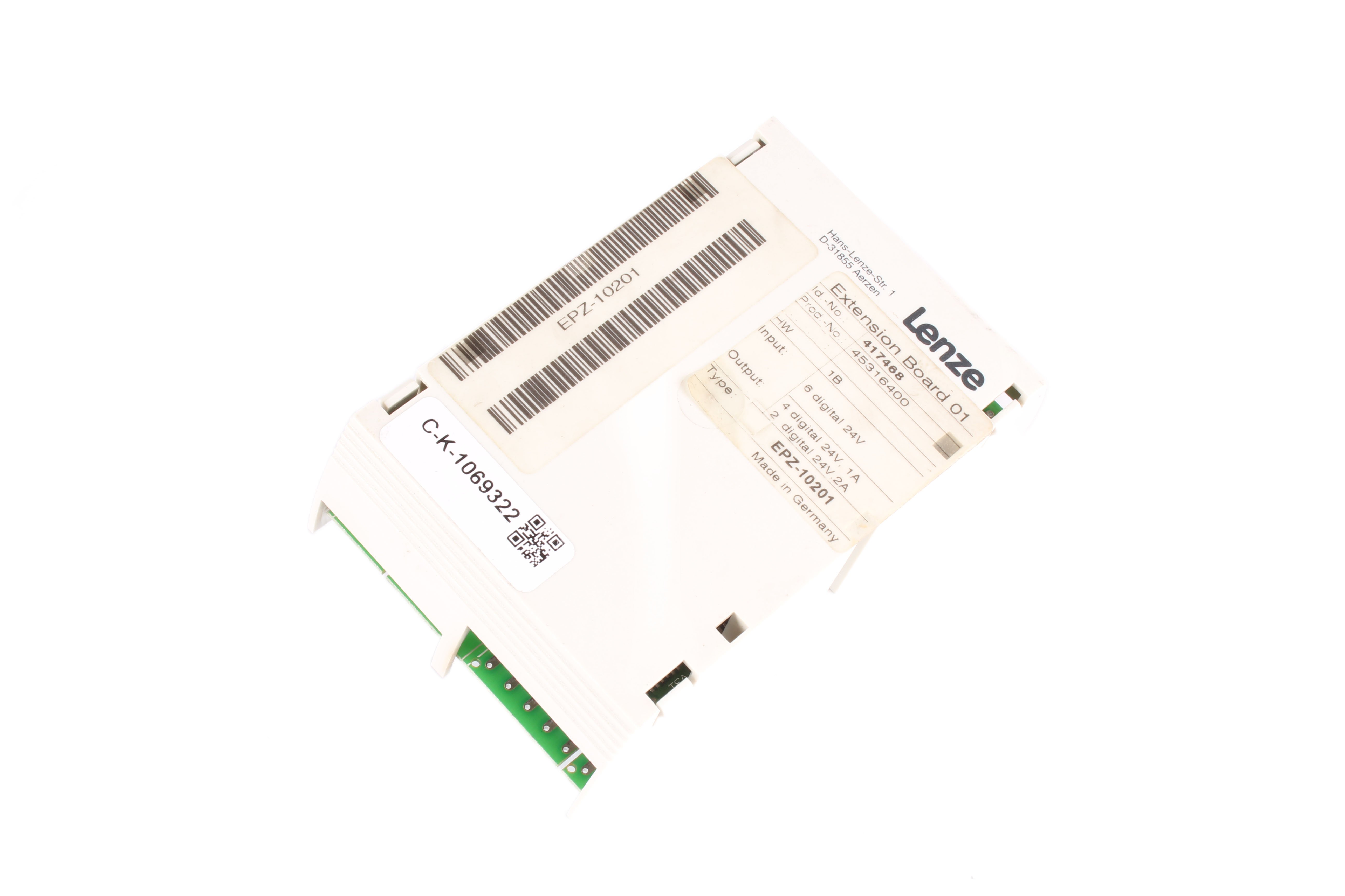 LENZE EPZ-10201 ID.-NO: 417468 EXPANSION MODULE 