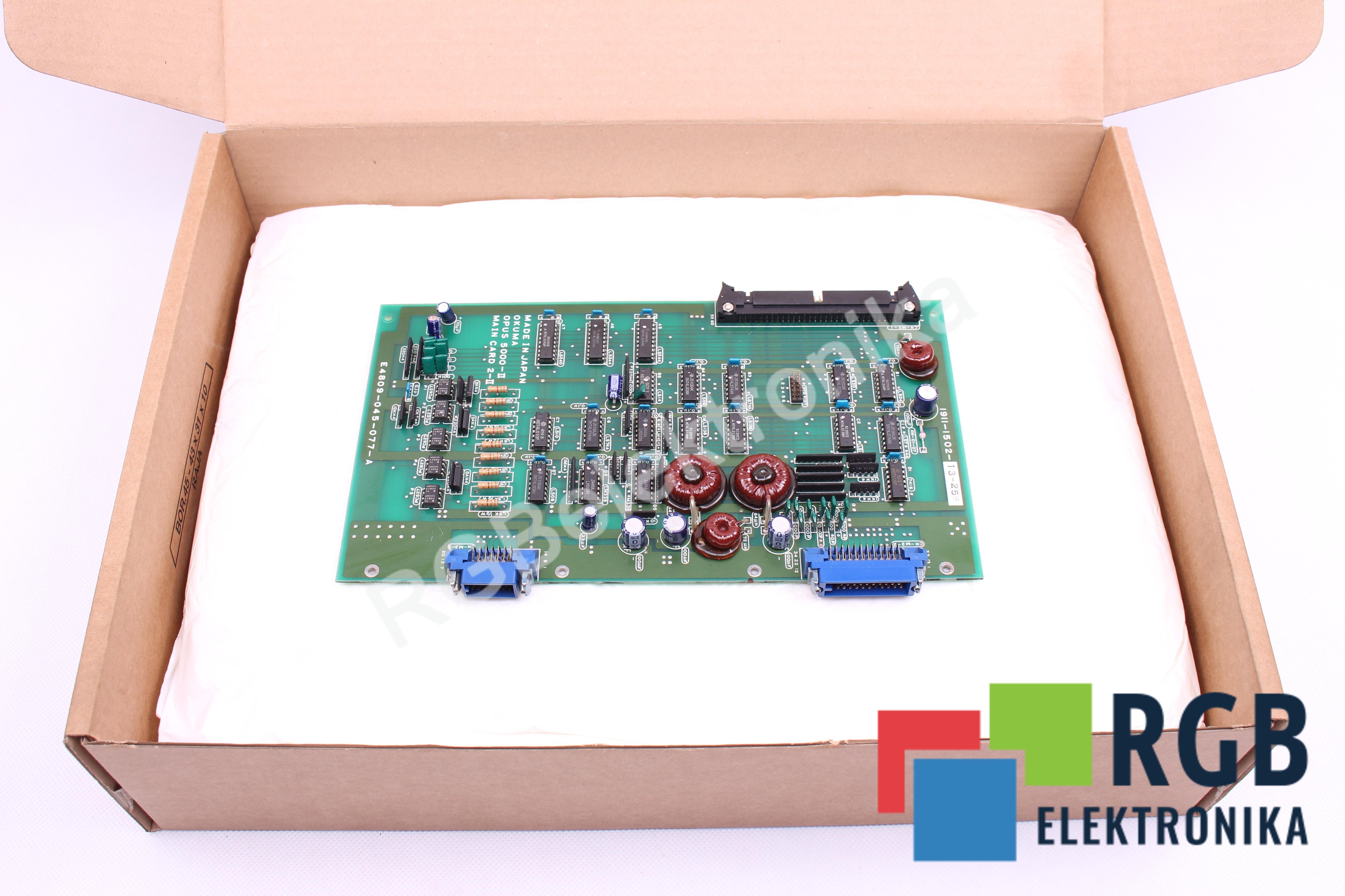 MAIN CARD 2-II E4809-045-077-A 1911-1502-13-259 OPUS 5000-II OKUMA