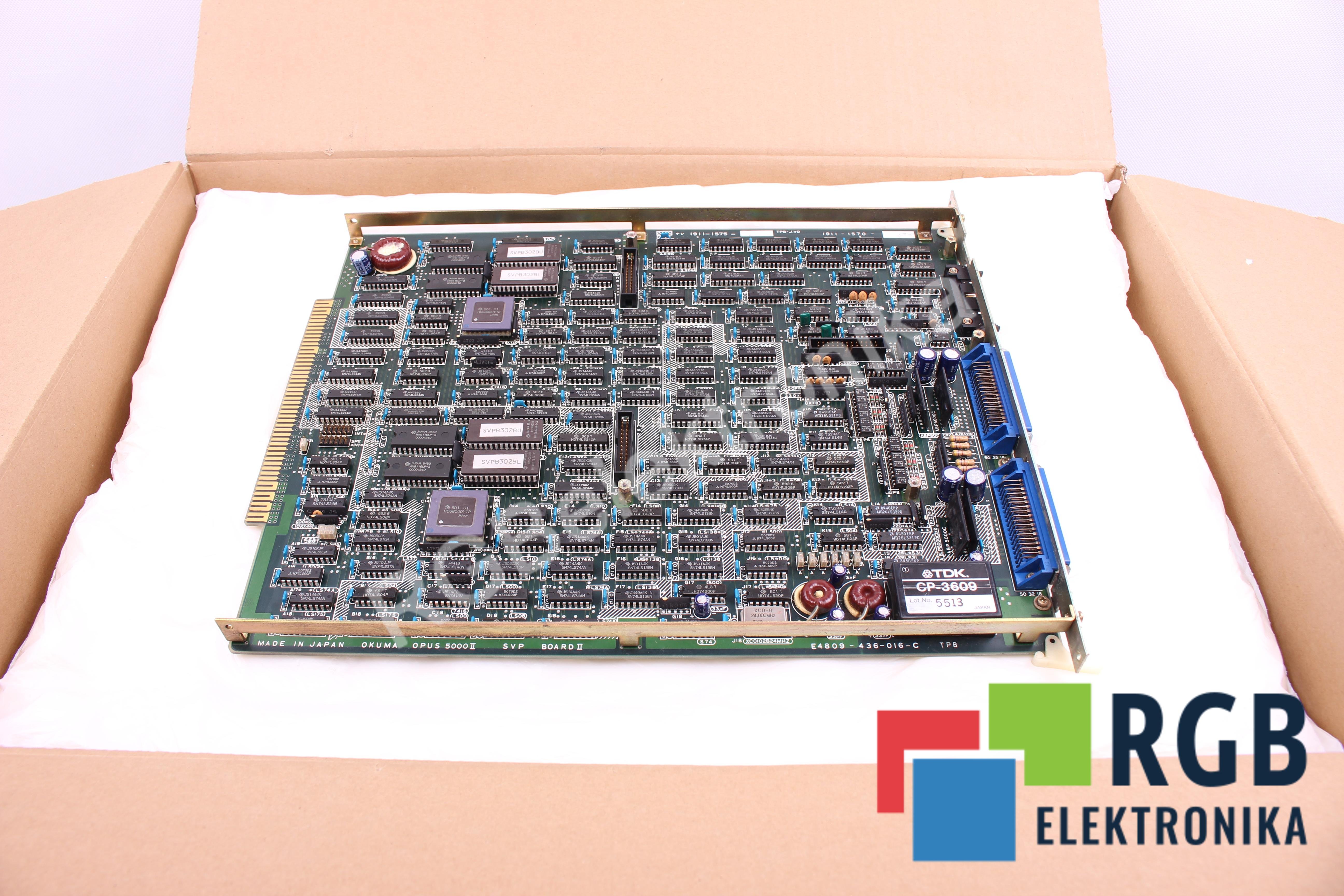 SVP BOARD II E4809-436-016-C 1911-1575 1911-1570 OPUS 5000II OKUMA