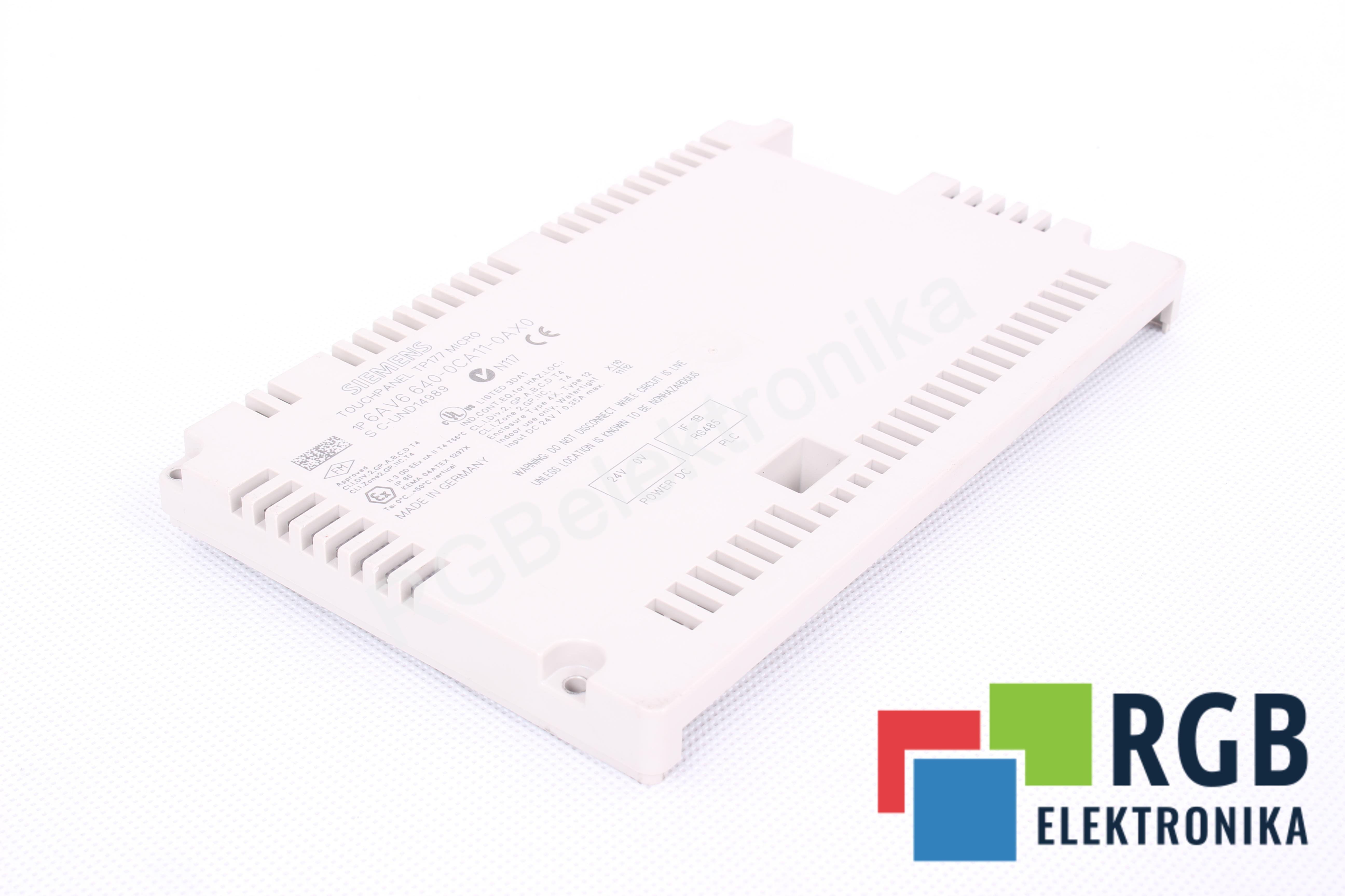BACK COVER FOR TOUCHPANEL TP177 MICRO 6AV6640-0CA11-0AX0 SIEMENS ID25823 