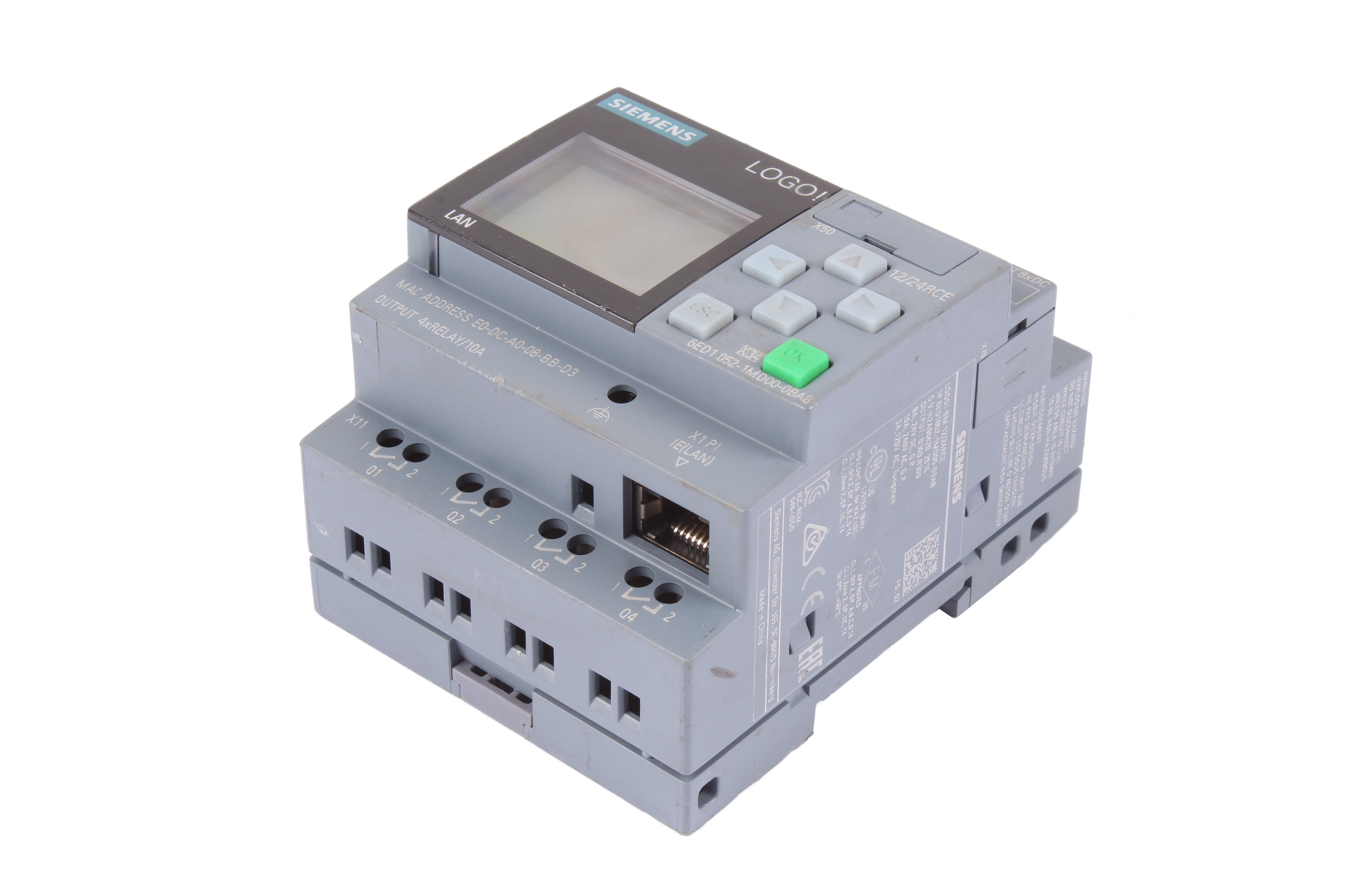 SIEMENS 6ED1052-1MD00-0BA8 OGO! 12/24RCE EXPANSION MODULE 