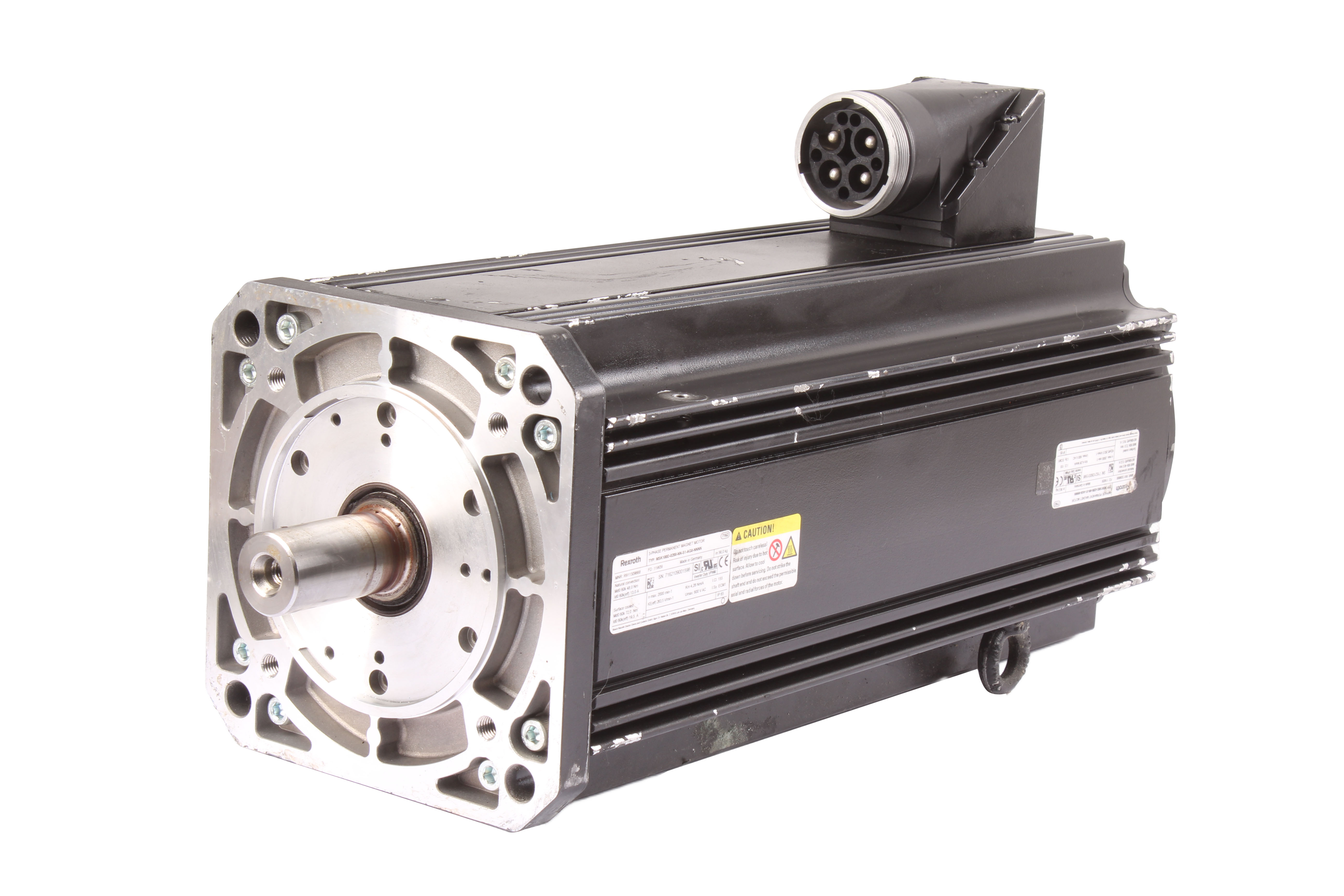 REXROTH MSK100D-0200-NN-S1-AG0-NNNN R911309668 SERVOMOTOR 600V 2000 OBR/MIN 13A 48 NM 