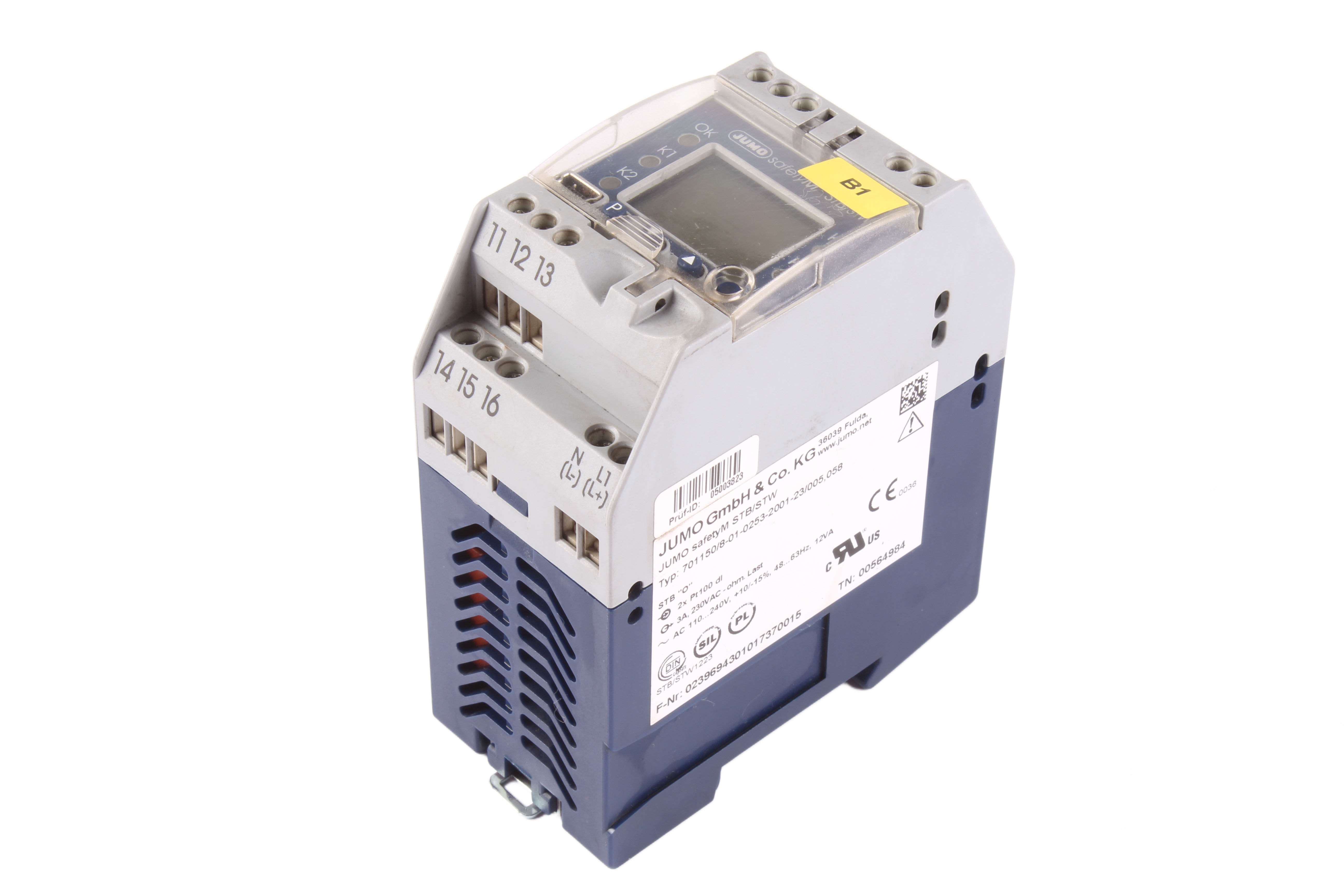 JUMO 701150/8-01-0253-2001-23/005.58 RELAIS DE SÉCURITÉ 
