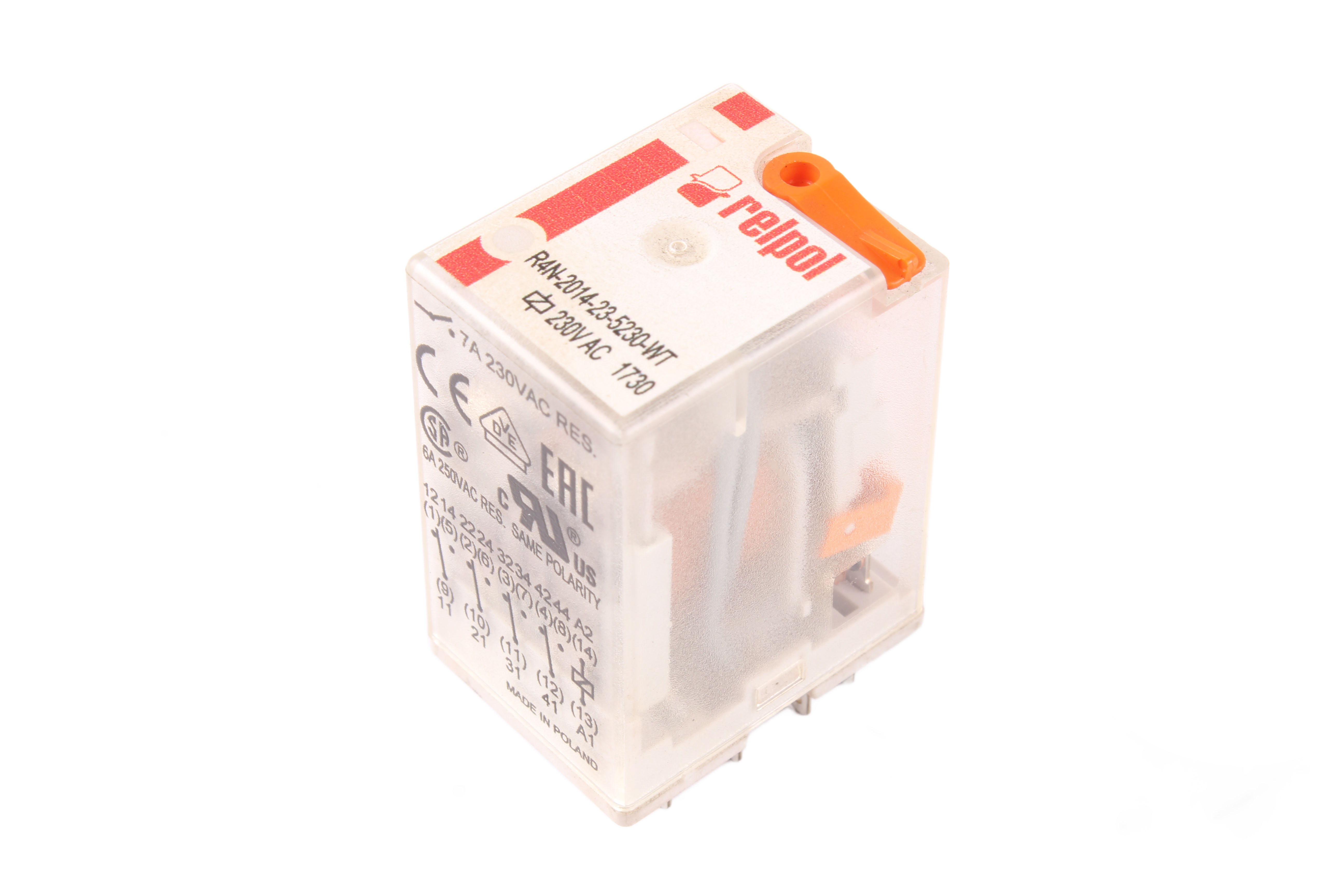 RELPOL R4N-2014-23-5230-WT RELAIS 230V 7A 