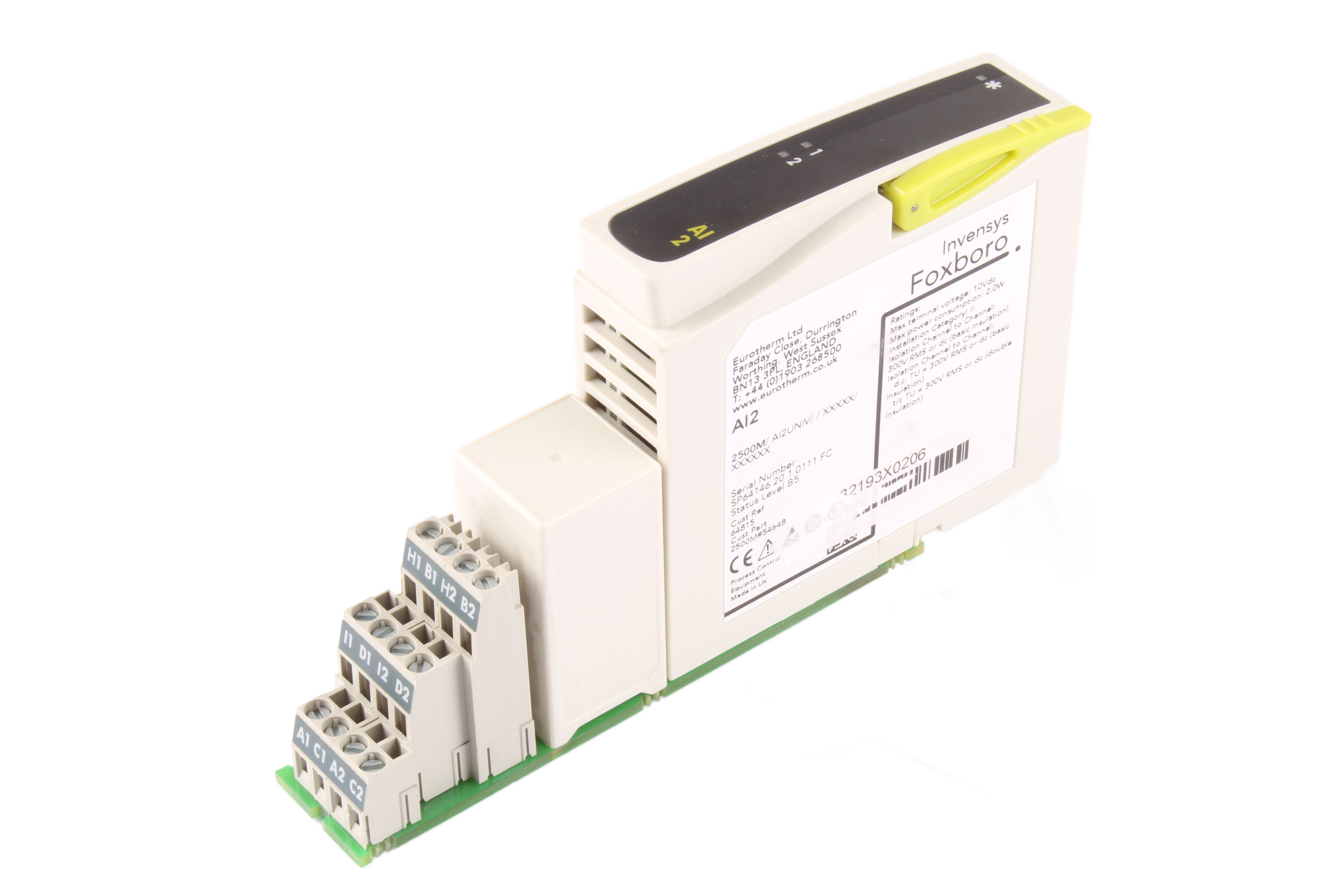 EUROTHERM 2500M/AI2UNIV/ AI2 SICHERHEITSRELAIS 
