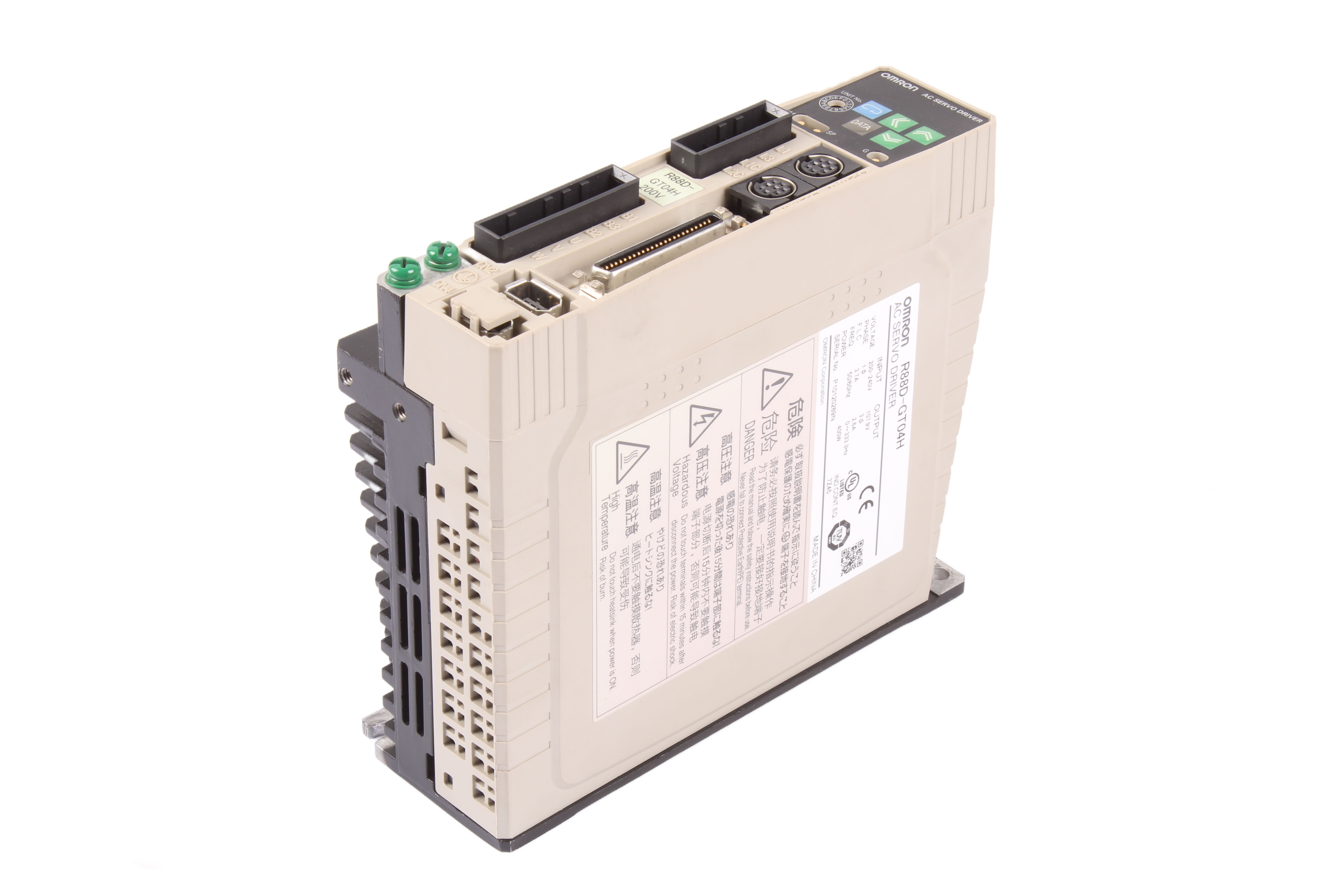 OMRON R88D-GT04H 0.4 KW 107.9V 2.6A 1 -F 333 HZ 200-240V 