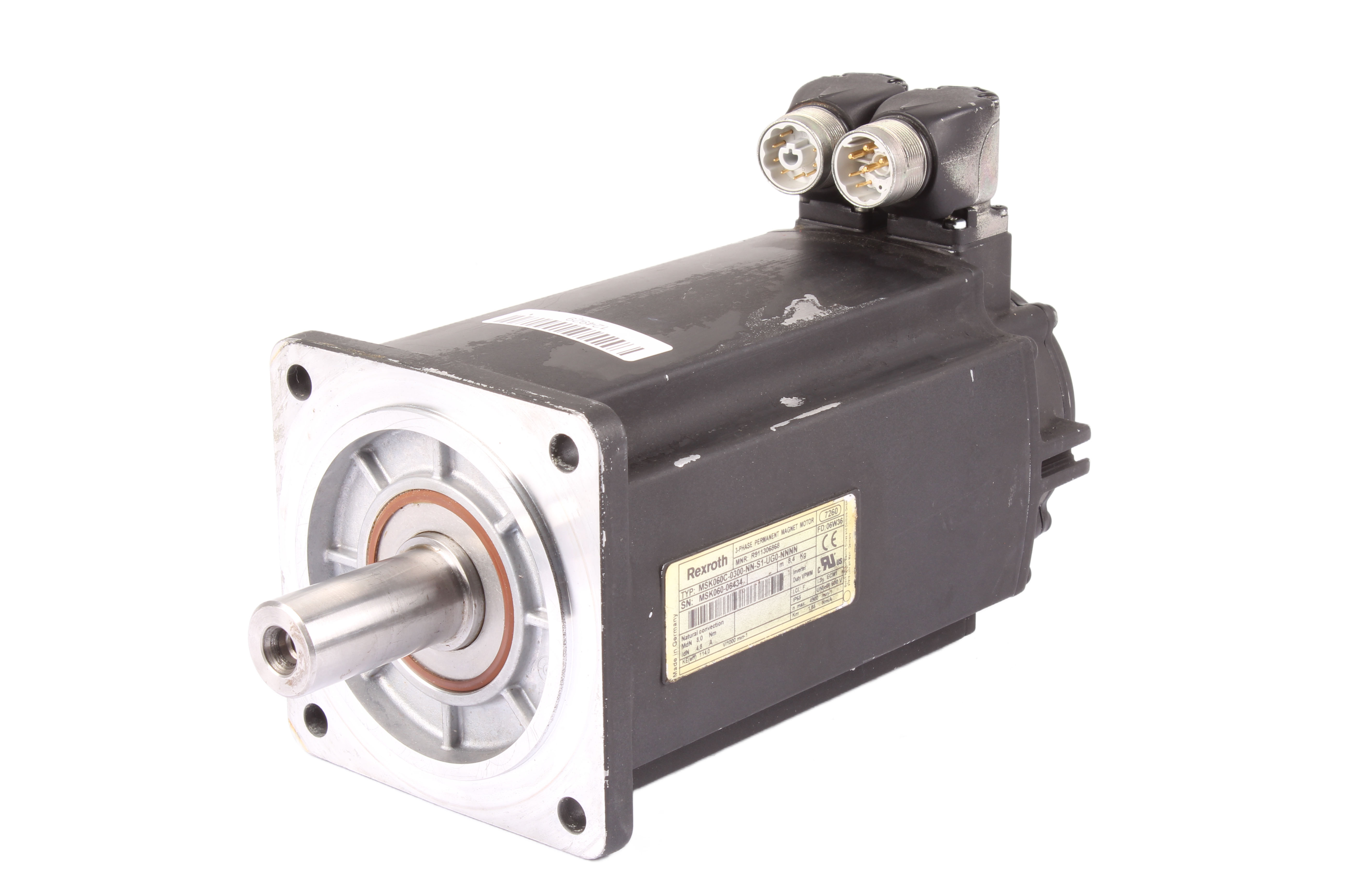 REXROTH MSK060C-0300-NN-S1-UG0-NNNN R911306868 SERVOMOTORE 600V 4900 OBR/MIN 
