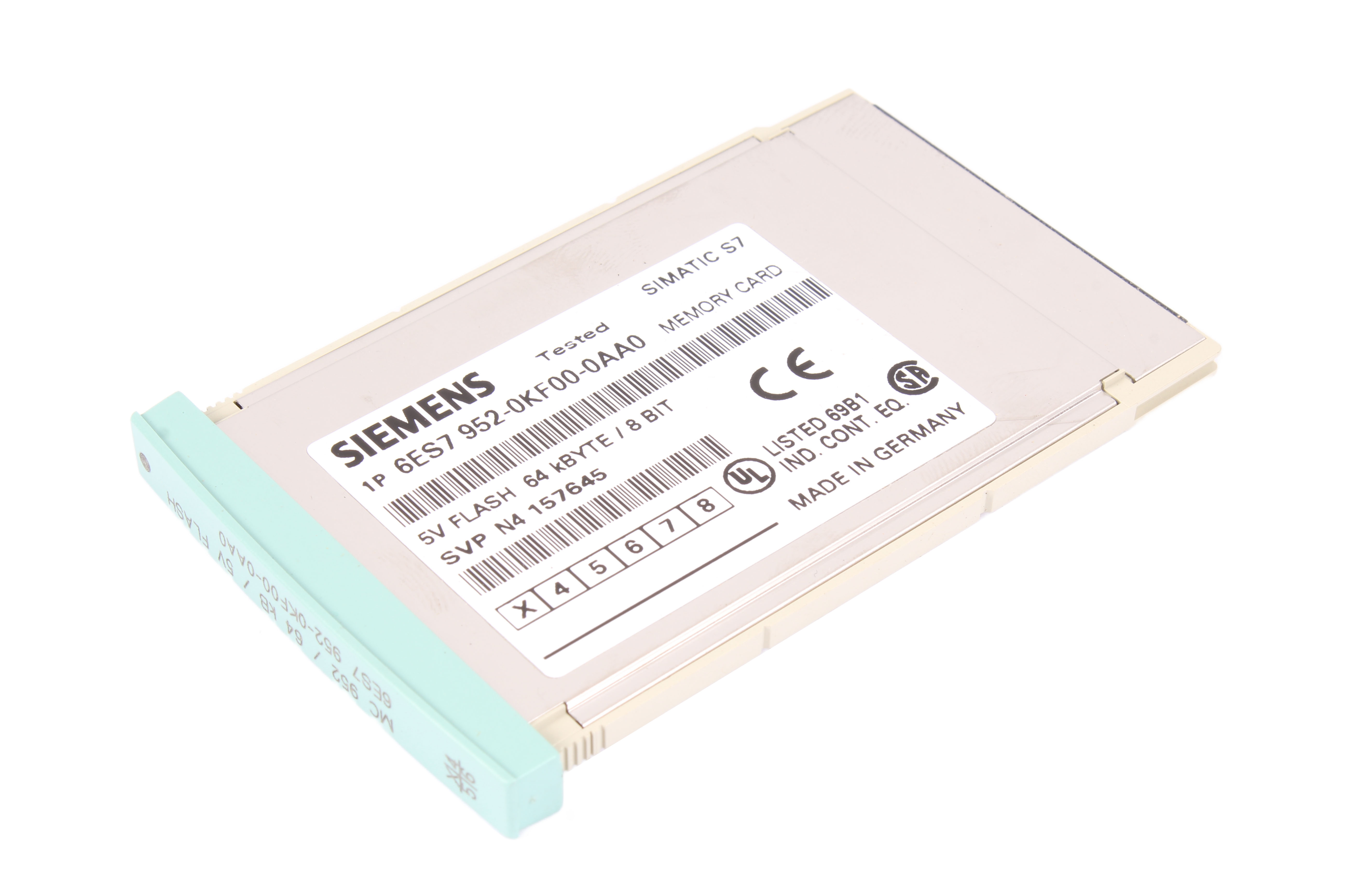 SIEMENS 6ES7952-0KF00-0AA0 SIMATIC S7 5V FLASH 64KBYTE/8BIT 