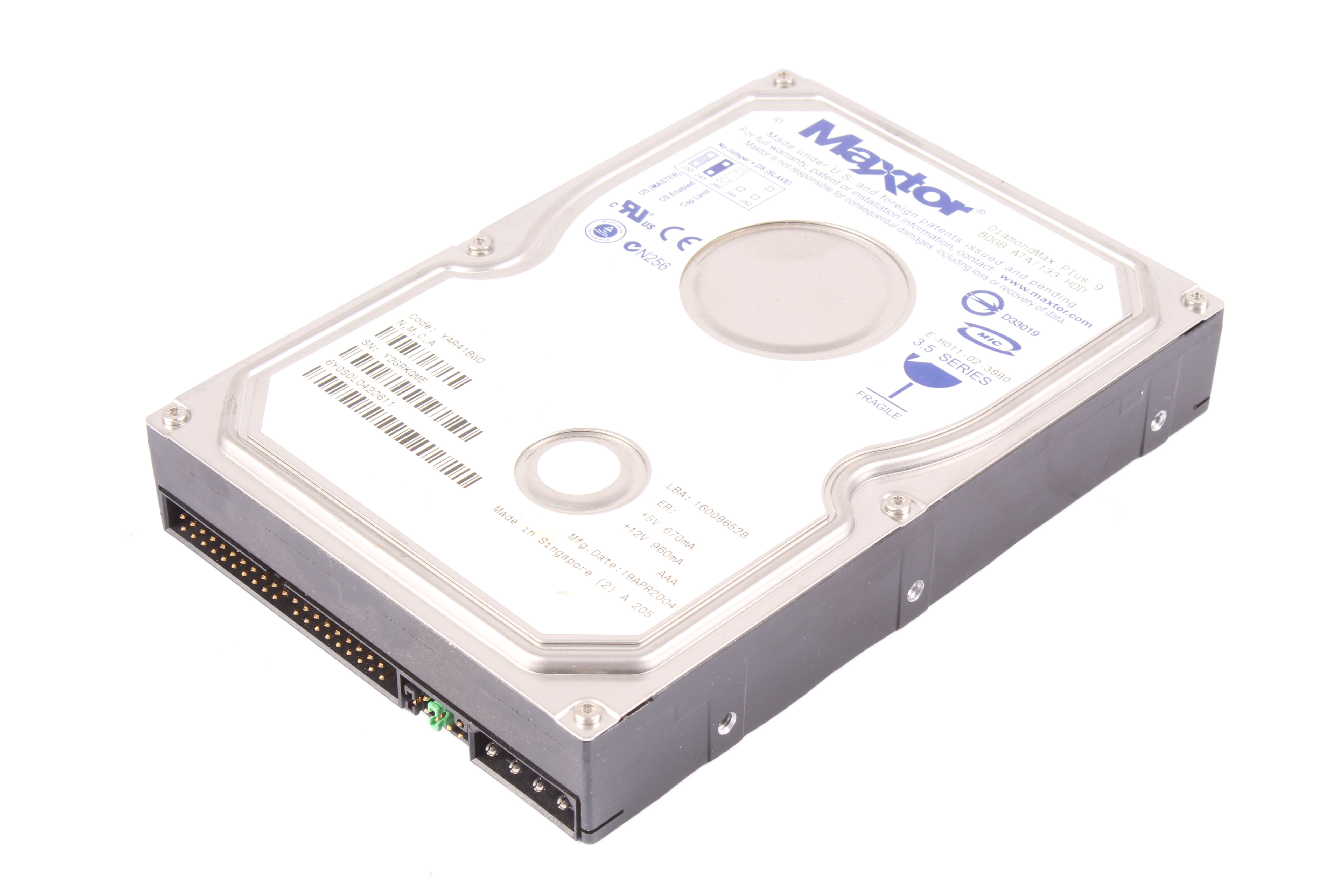 MAXTOR 6Y80L0422611 80BG DYSK HDD 