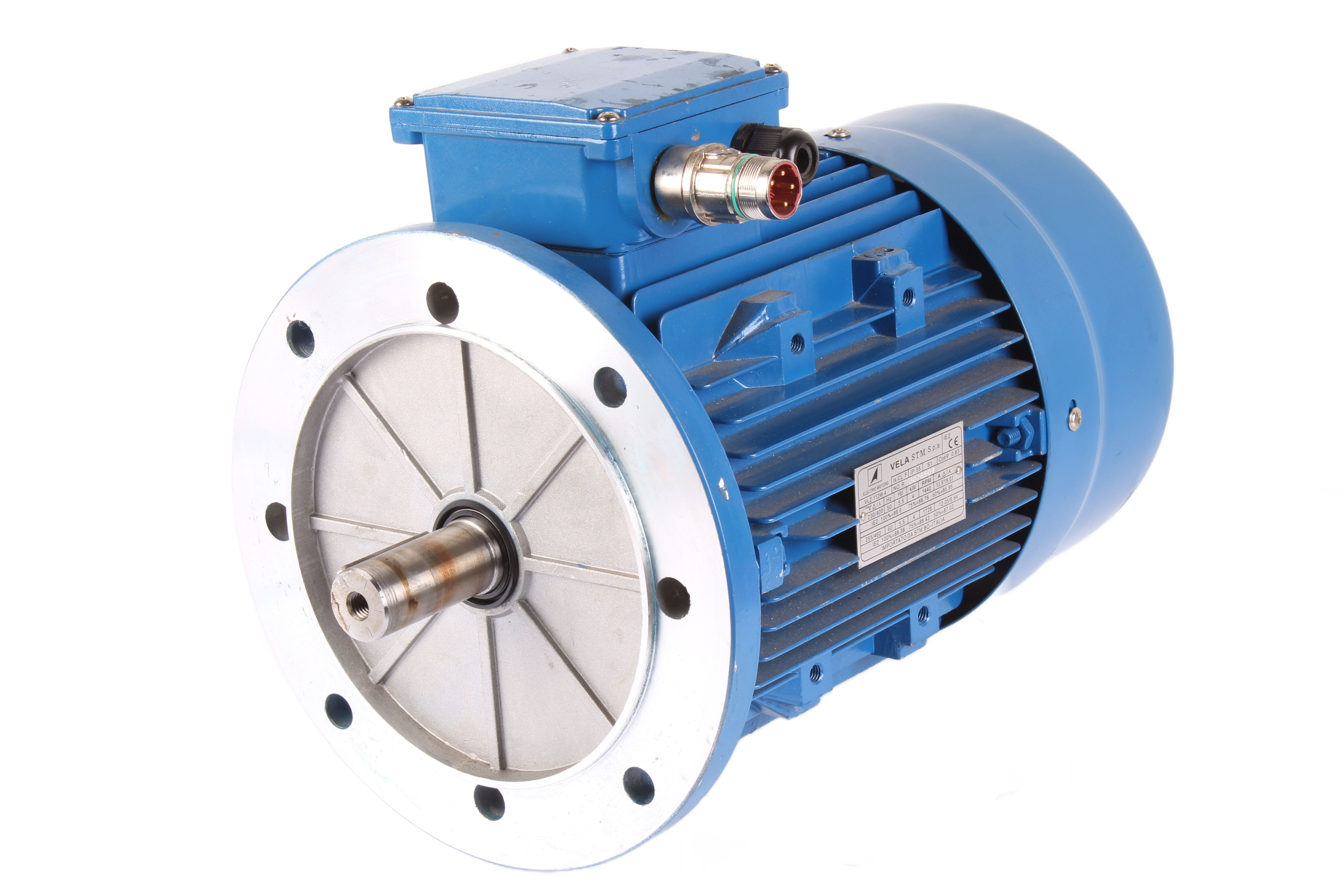 STM VL2112M-4 SILNIK INDUKCYJNY 460V 4 KW 1440 OBR/MIN 12.05A 3 -F 1728 OBR/MIN 