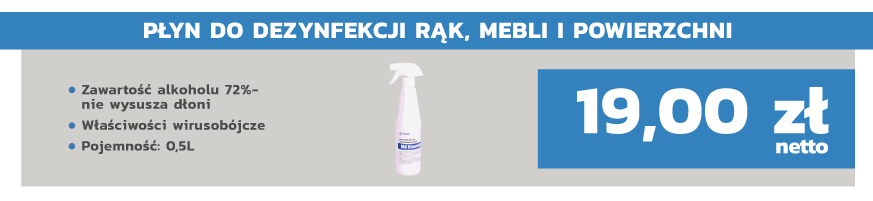 Płyn do dezynfekcji z atomizerem